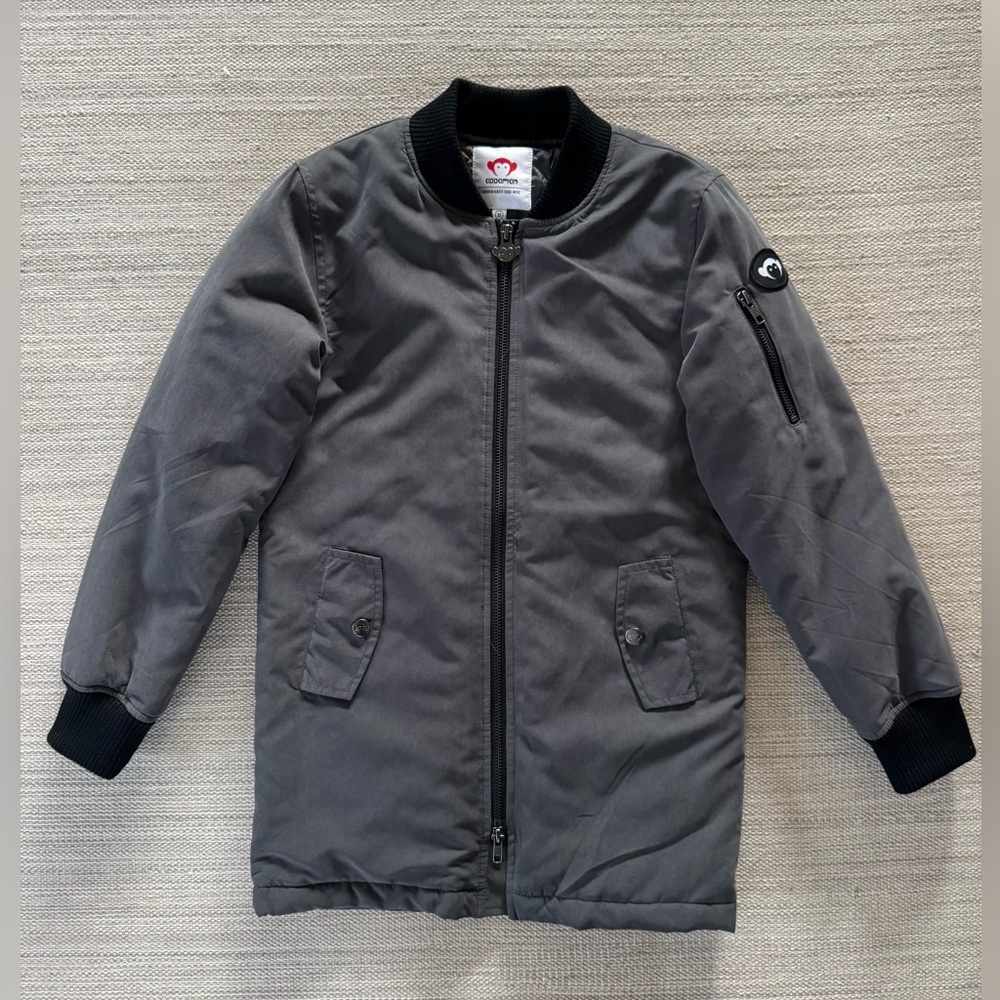 Appaman‎ Flight gray zip up lightweight quilted jacket coat kids boys size 10
